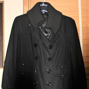 NWT Women's Buffalo Wool Blend Coat (Black) Medium